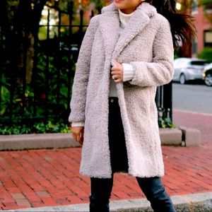 J crew teddy  Sherpa coat nwot size XS